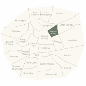 Où vivre à Rennes ? carte de Rennes